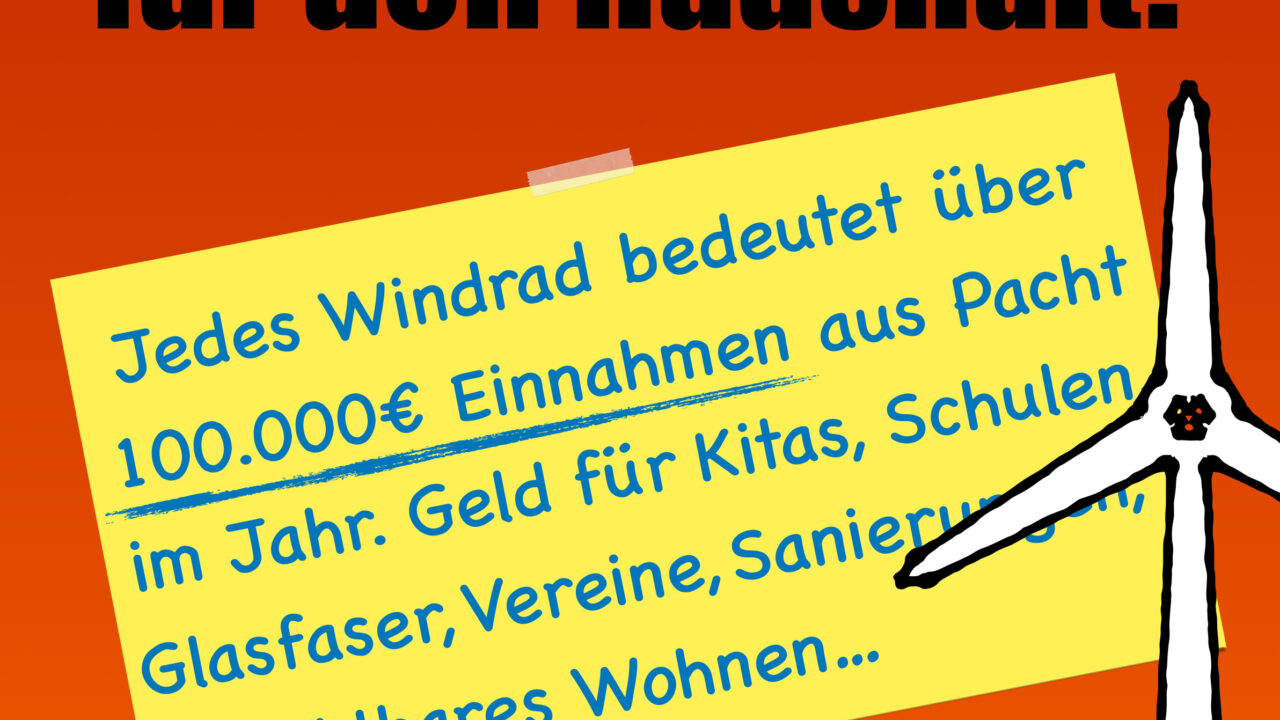 Für Windenergie – nein beim Bürgerentscheid