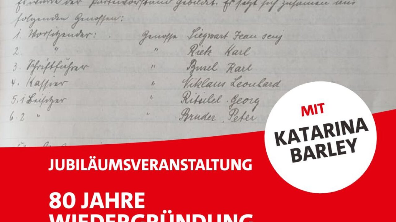 Jubiläumsveranstaltung: 80 Jahre Wiedergründung SPD Schriesheim